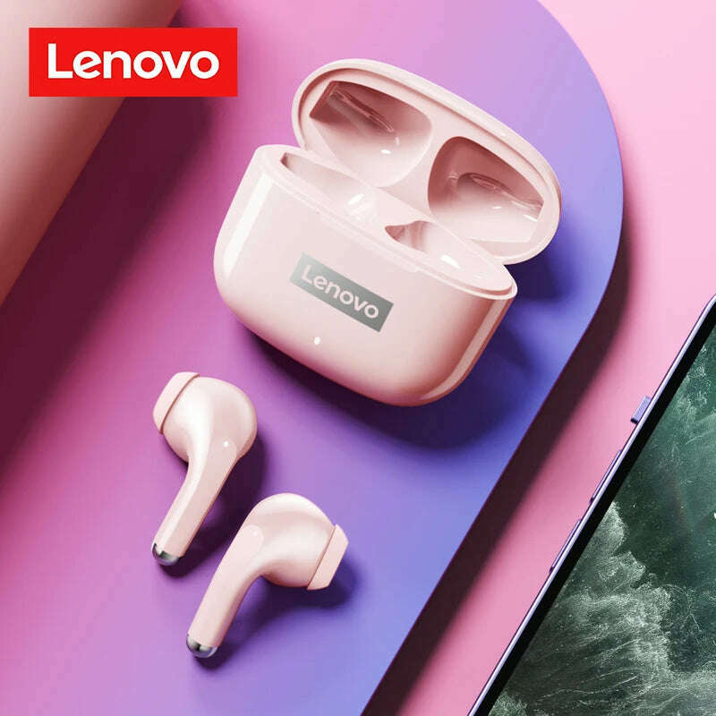 Original Lenovo LP40 Pro TWS Earphones Wireless Bluetooth 5.1 Sport Noise Reduction Headphones Touch Control 250mAH 2022 New - KIMLUD