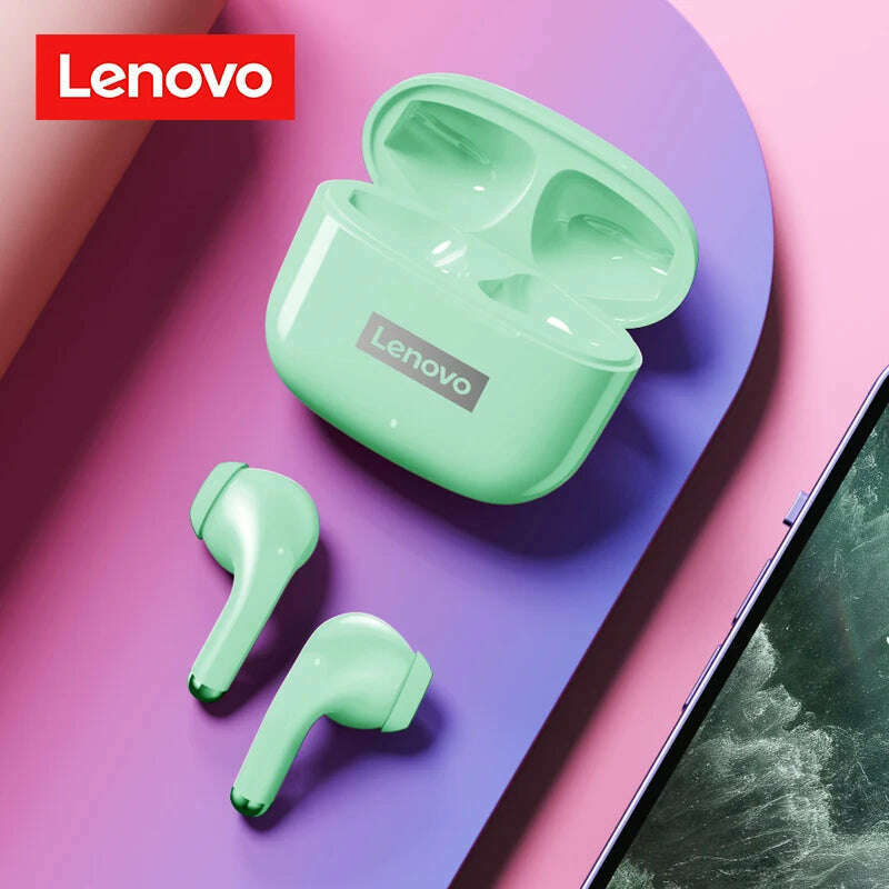 Original Lenovo LP40 Pro TWS Earphones Wireless Bluetooth 5.1 Sport Noise Reduction Headphones Touch Control 250mAH 2022 New - KIMLUD