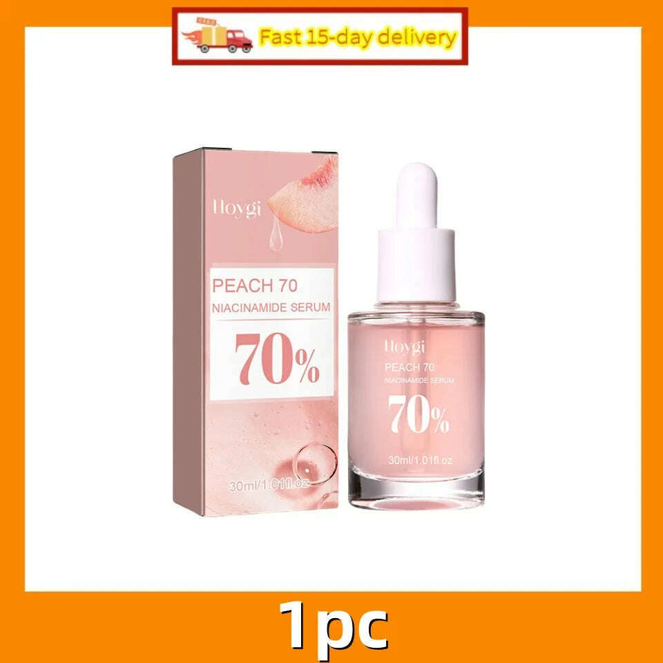 KIMLUD, Peach 70% Niacinamide Serum 30ml Moisturizing Prevent Dryness Facial Essential Oil Increasing Elasticity Smooth Soften Skin Care, 1pc-30ml, KIMLUD APPAREL - Womens Clothes