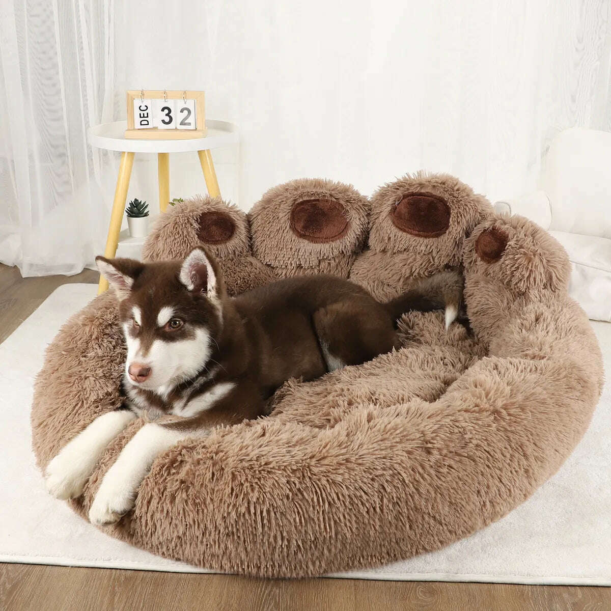 Pet Dog Sofa Beds for Small Dogs Warm Accessories Large Dog Bed Mat Pets Kennel Washable Plush Medium Basket Puppy Cats Supplies - KIMLUD