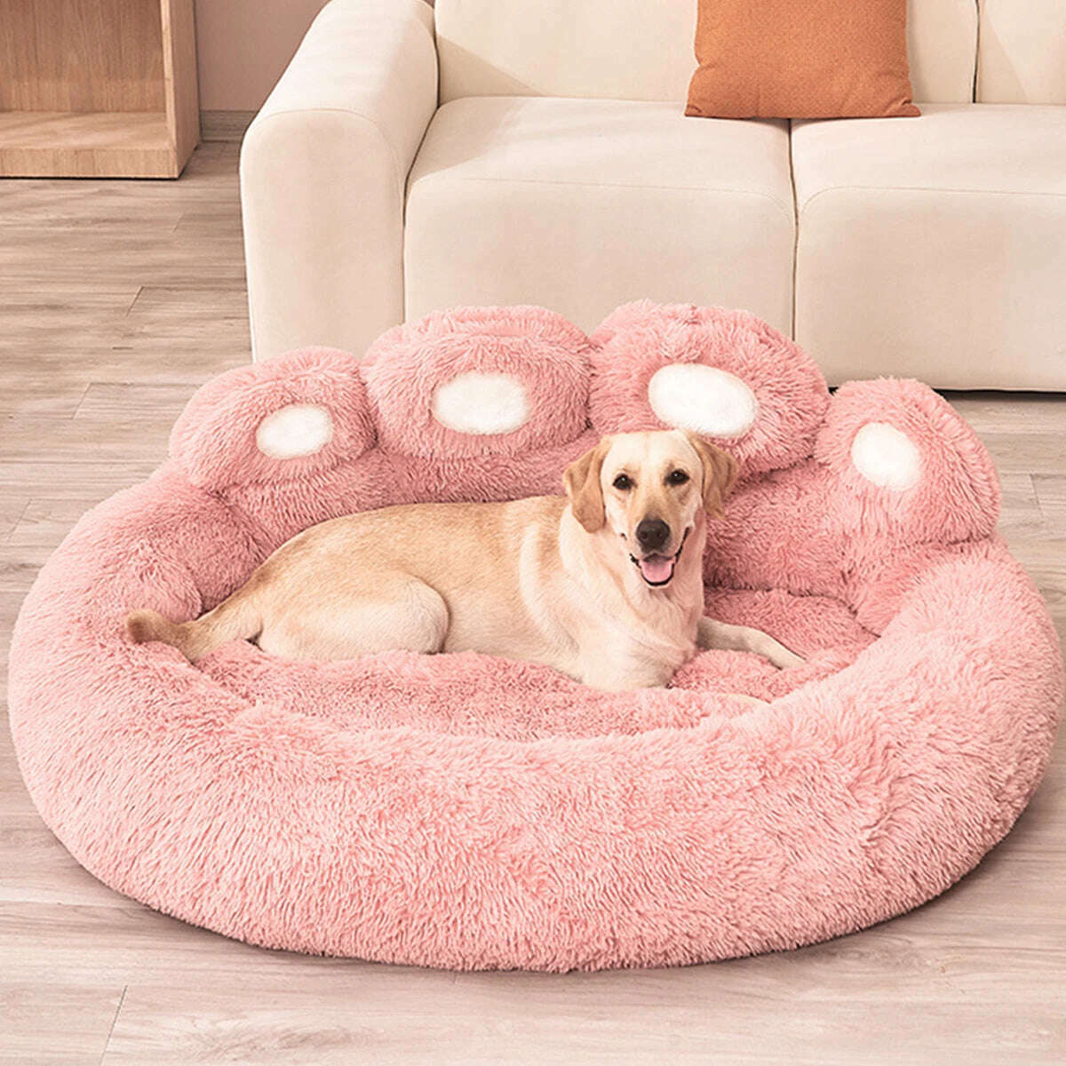 Pet Dog Sofa Beds for Small Dogs Warm Accessories Large Dog Bed Mat Pets Kennel Washable Plush Medium Basket Puppy Cats Supplies - KIMLUD