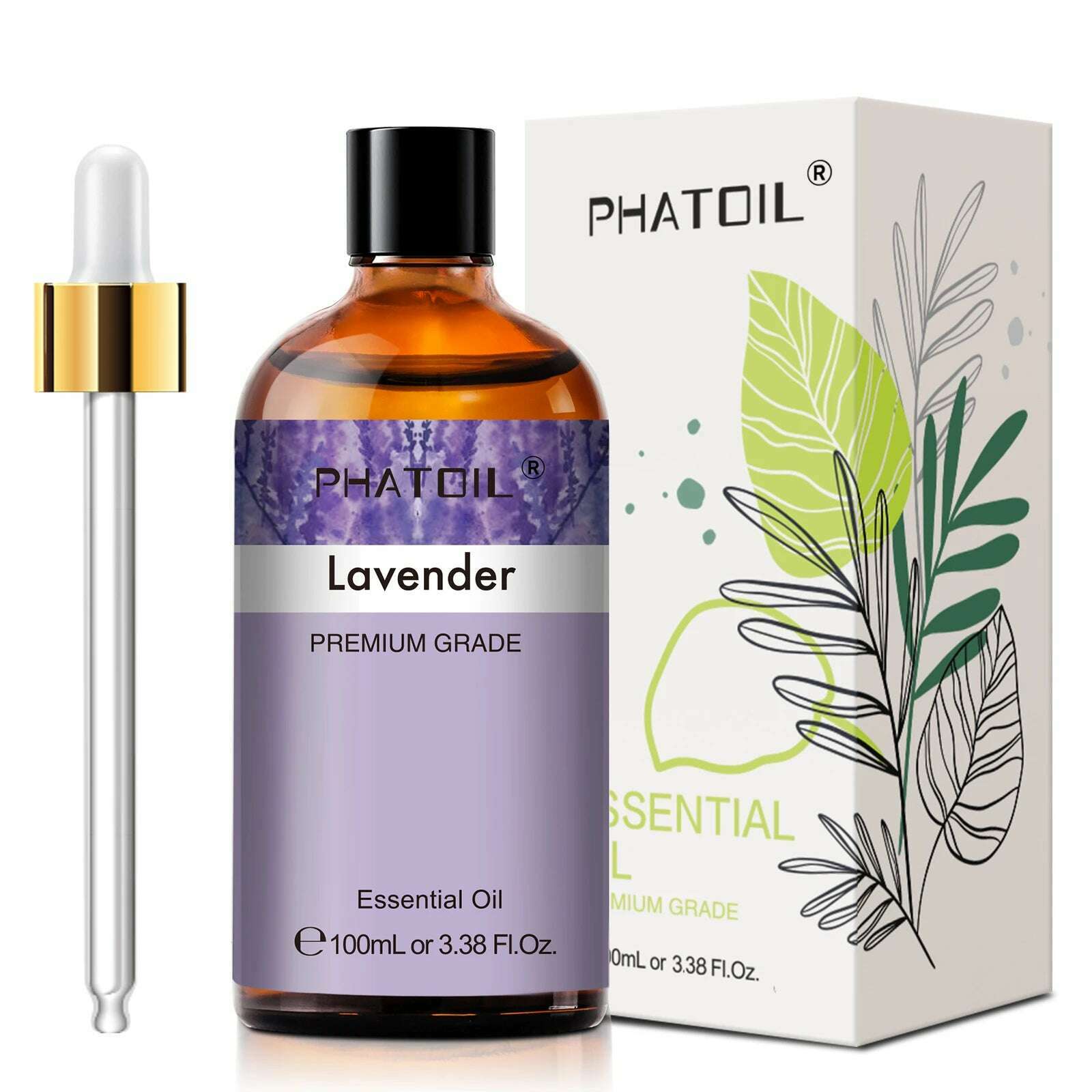 KIMLUD, PHATOIL 100ML Eucalyptus Vanilla Essential Oils For Candle Making DIY Soap Lavender Bergamot Cinnamon 1 Piece Essential Oil, Lavender / 100ml, KIMLUD APPAREL - Womens Clothes