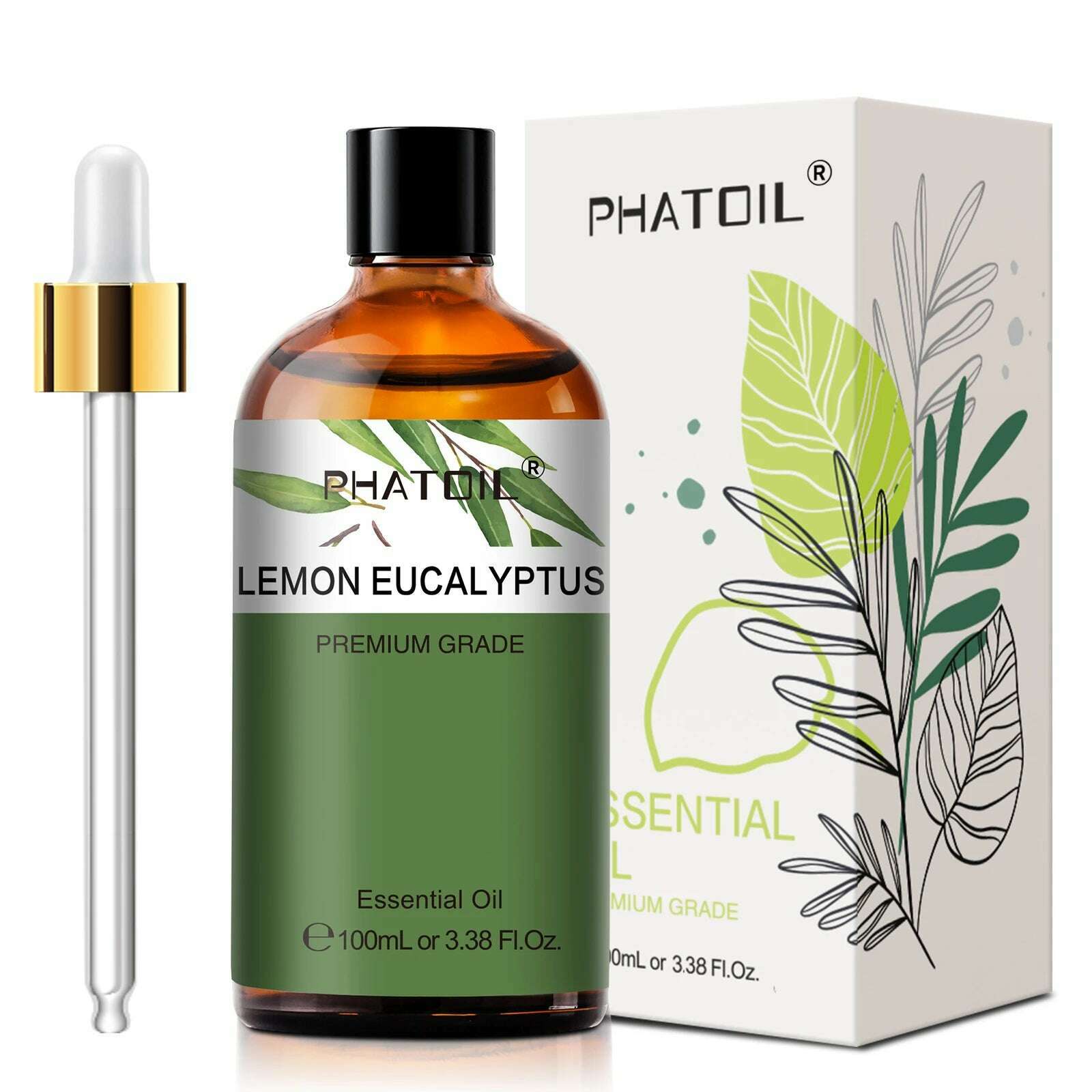 KIMLUD, PHATOIL 100ML Eucalyptus Vanilla Essential Oils For Candle Making DIY Soap Lavender Bergamot Cinnamon 1 Piece Essential Oil, Lemon Eucalyptus / 100ml, KIMLUD APPAREL - Womens Clothes