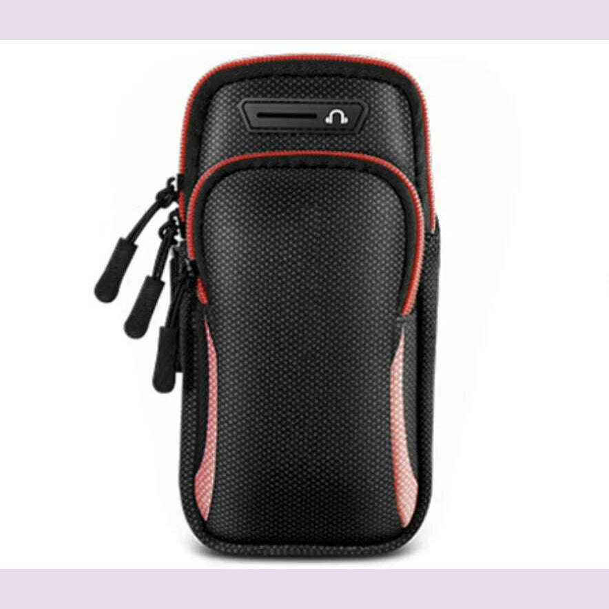 Phone Arm Bag with Headphone Jack Waterproof Breathable Sports Running Bag Gym Mobile Phone Holder - KIMLUD