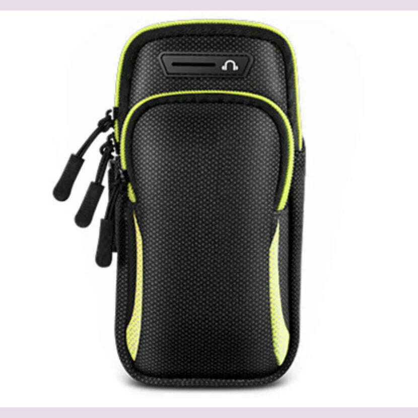 Phone Arm Bag with Headphone Jack Waterproof Breathable Sports Running Bag Gym Mobile Phone Holder - KIMLUD