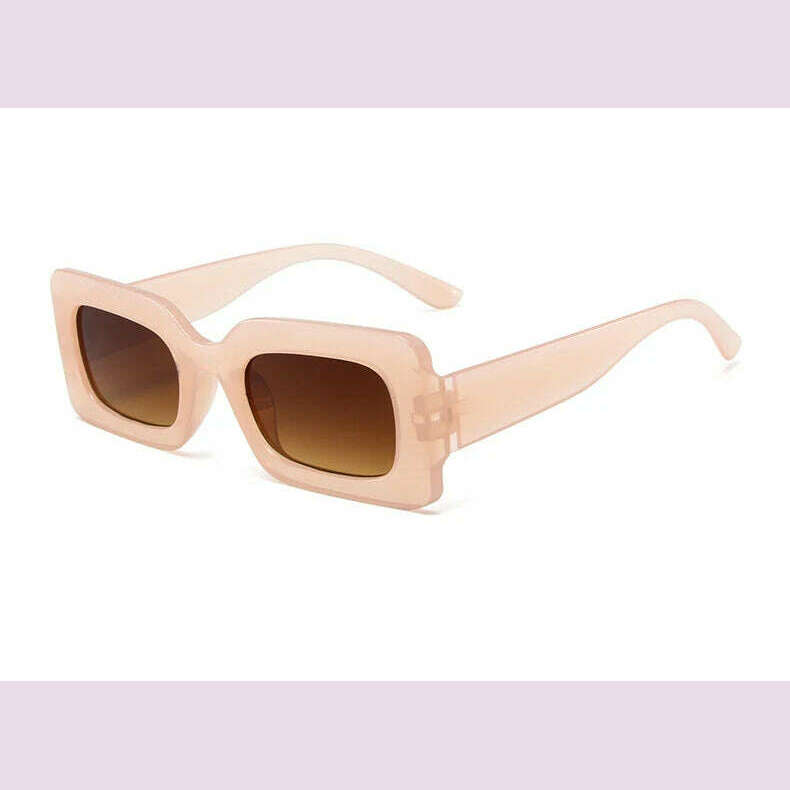 KIMLUD, Pink Purple Square Sunglasses Women Small Frame Jelly Color Sun Glasses UV400 Protection Shades Party Decoration Female Eyewear, A Jelly Pink / As shown, KIMLUD APPAREL - Womens Clothes