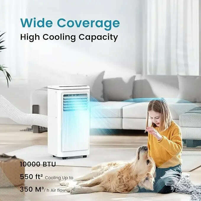 KIMLUD, Portable Air Conditioners Cools Portable AC Unit with Remote Built-in Cool Dehumidifier Fan Sleep Modes Room Air Conditioners, KIMLUD Womens Clothes