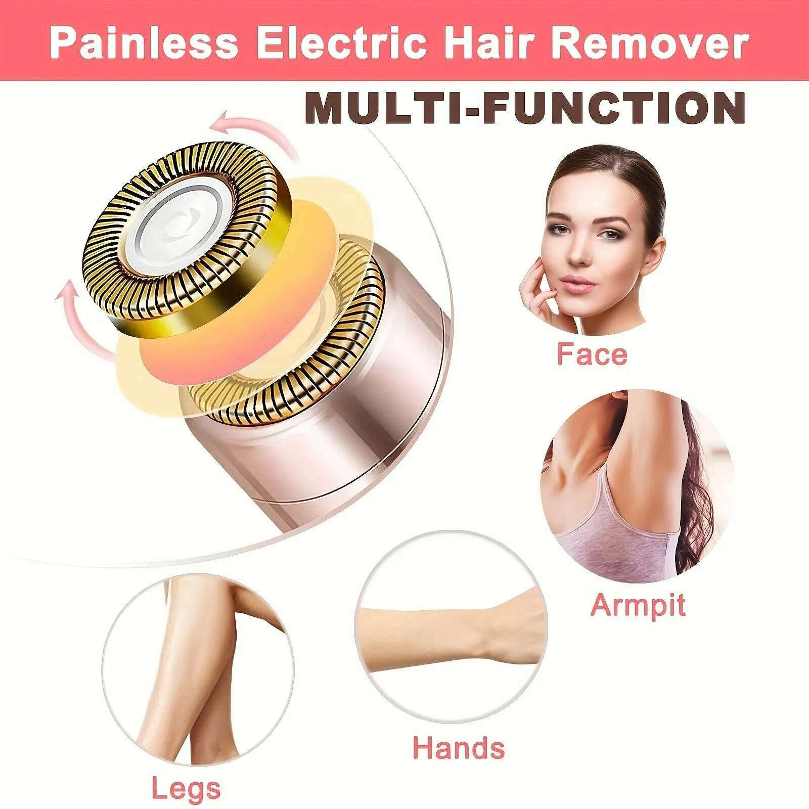 KIMLUD, Portable Lipstick Shaped Electric Hair Remover For Women Painless And Effective Facial Hair Removal Home Razor Shaver Tool, KIMLUD Womens Clothes