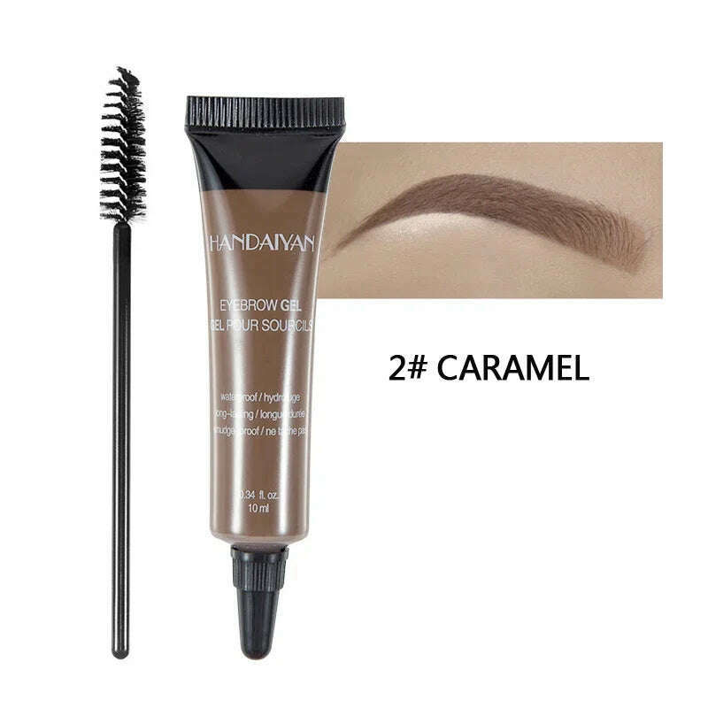 KIMLUD, Pro Eyebrow Cream Gel Makeup Eyebrow Tattoo Pen Tint Long Lasting Waterproof Henna Eyebrow Gel cejas maquillaje, 02, KIMLUD APPAREL - Womens Clothes