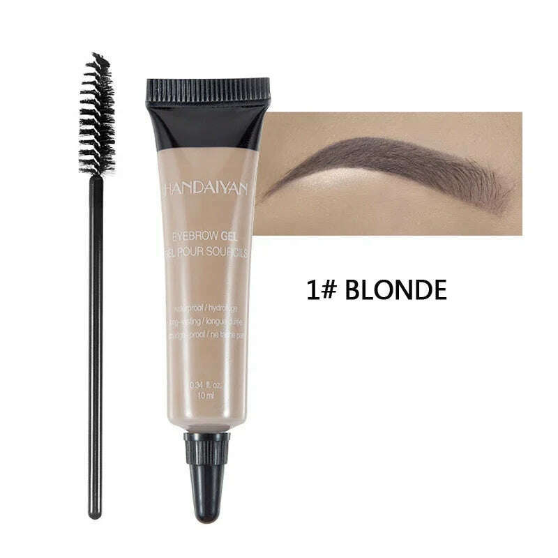 KIMLUD, Pro Eyebrow Cream Gel Makeup Eyebrow Tattoo Pen Tint Long Lasting Waterproof Henna Eyebrow Gel cejas maquillaje, 01, KIMLUD APPAREL - Womens Clothes