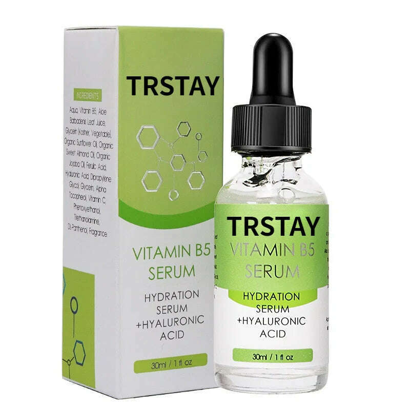 Vitamin B5 Face Serum Smooth Moisturizing Repair Dry Skin Aloe Soothe Pores Shrink Firming Hydrating Oil Control Facial Essence - KIMLUD