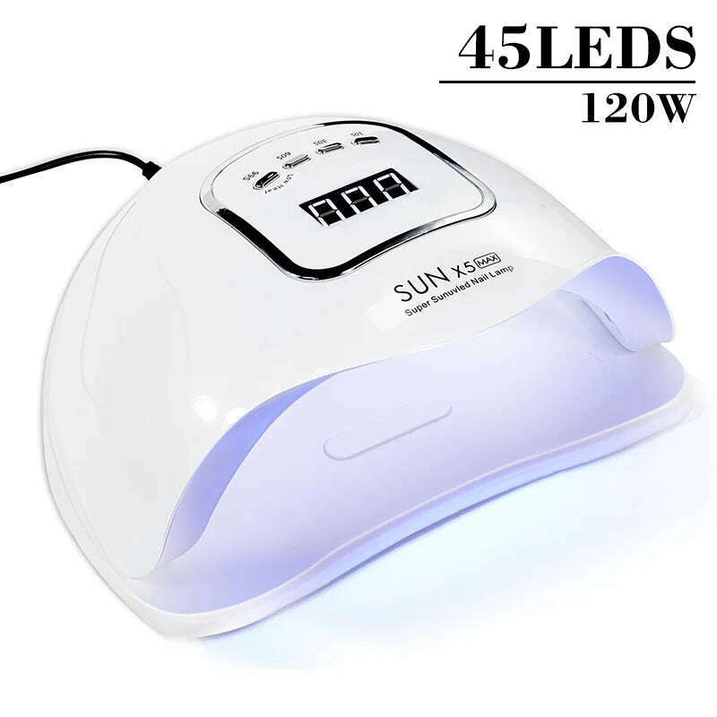 KIMLUD, Professional Nail Dryer Infrared Sensor Manicure Nail Light for Fast Curing of All Gel Nail Polish Nail Dryer Salon Tool, MJ73-X5MAX / EU, KIMLUD APPAREL - Womens Clothes