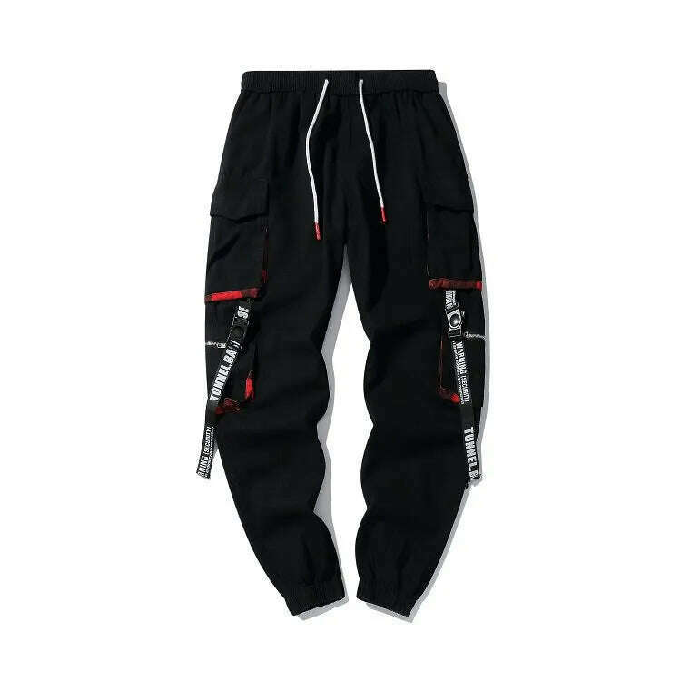 KIMLUD, Prowow  New Summer Black Hip Hop Cargo Pants Men Streetwear Cotton Joggers Fashion Sweatpants Casual Harem Trousers, black / S, KIMLUD APPAREL - Womens Clothes