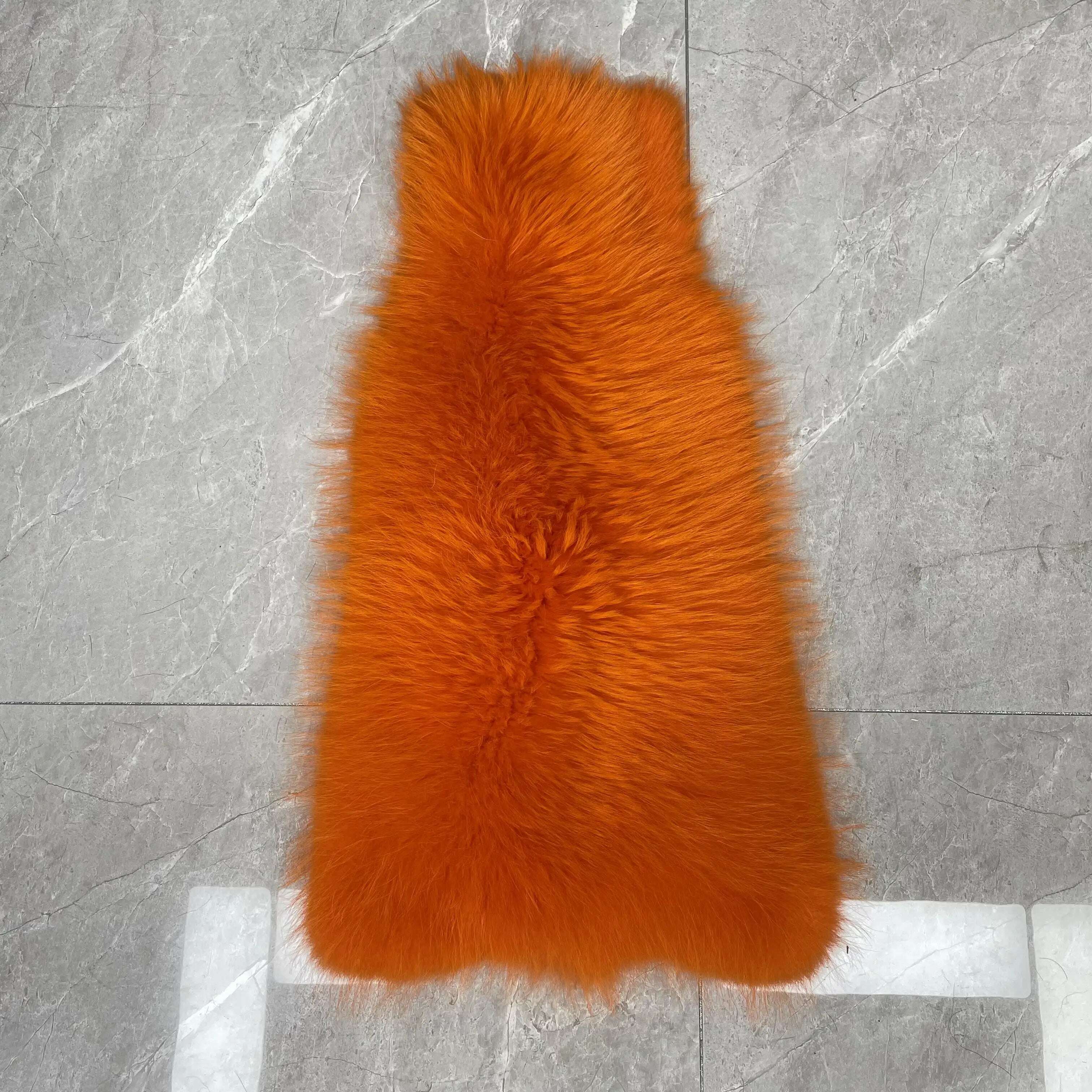 KIMLUD, Real Raccoon Fur Jacket Men Fashion Coat Winter Warm Long Style, Orange / XS(88cm), KIMLUD APPAREL - Womens Clothes