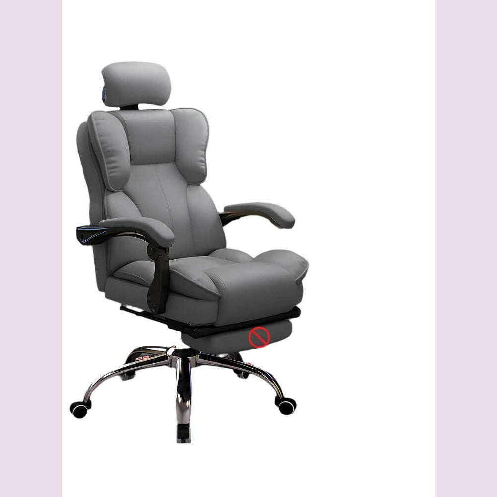 KIMLUD, Recliner Office Chair Mobile Ergonomic Lounge Luxury Floor Arm Designer Office Chair White Cadeira Ergonomica Furniture HDH, No Foot Pedal 2, KIMLUD APPAREL - Womens Clothes