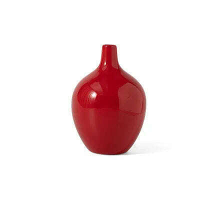 KIMLUD, Red Decor Vase Creativity Desktop Ceramic Vase for Home Living Room Office Chinese Traditional Wedding Decoration Souvenir Gift, C, KIMLUD Womens Clothes