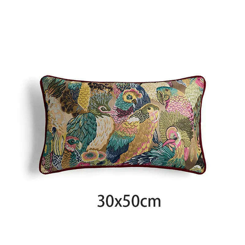 KIMLUD, Retro American Pillow Pillowcase Home Living Room Sofa Cushions Office Lumbar Pillows Classic Luxury Cushion Covers Square, 004 / pillowcase, KIMLUD APPAREL - Womens Clothes