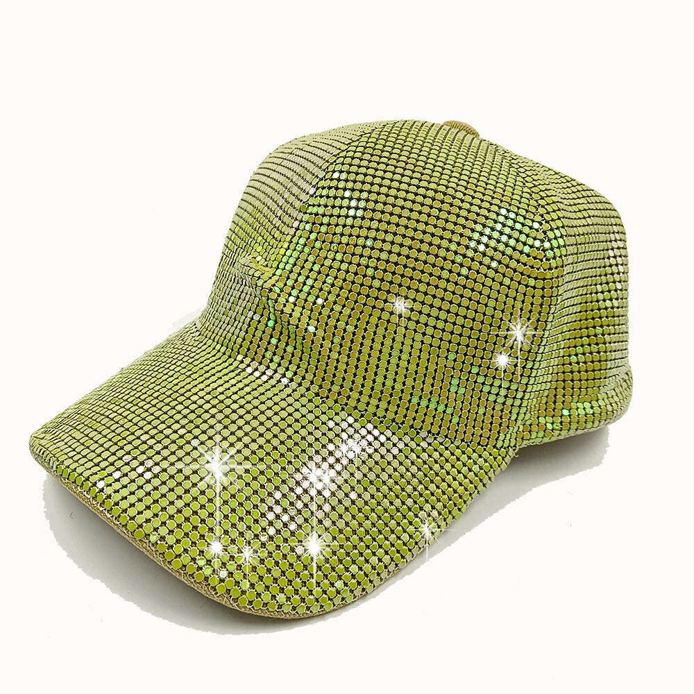 Rhinestone fedora Jazz Hats Cowboy Hat For Women And Men Double-sided Color Cap Red With Black diamond fedora Wholesale 2021 - KIMLUD