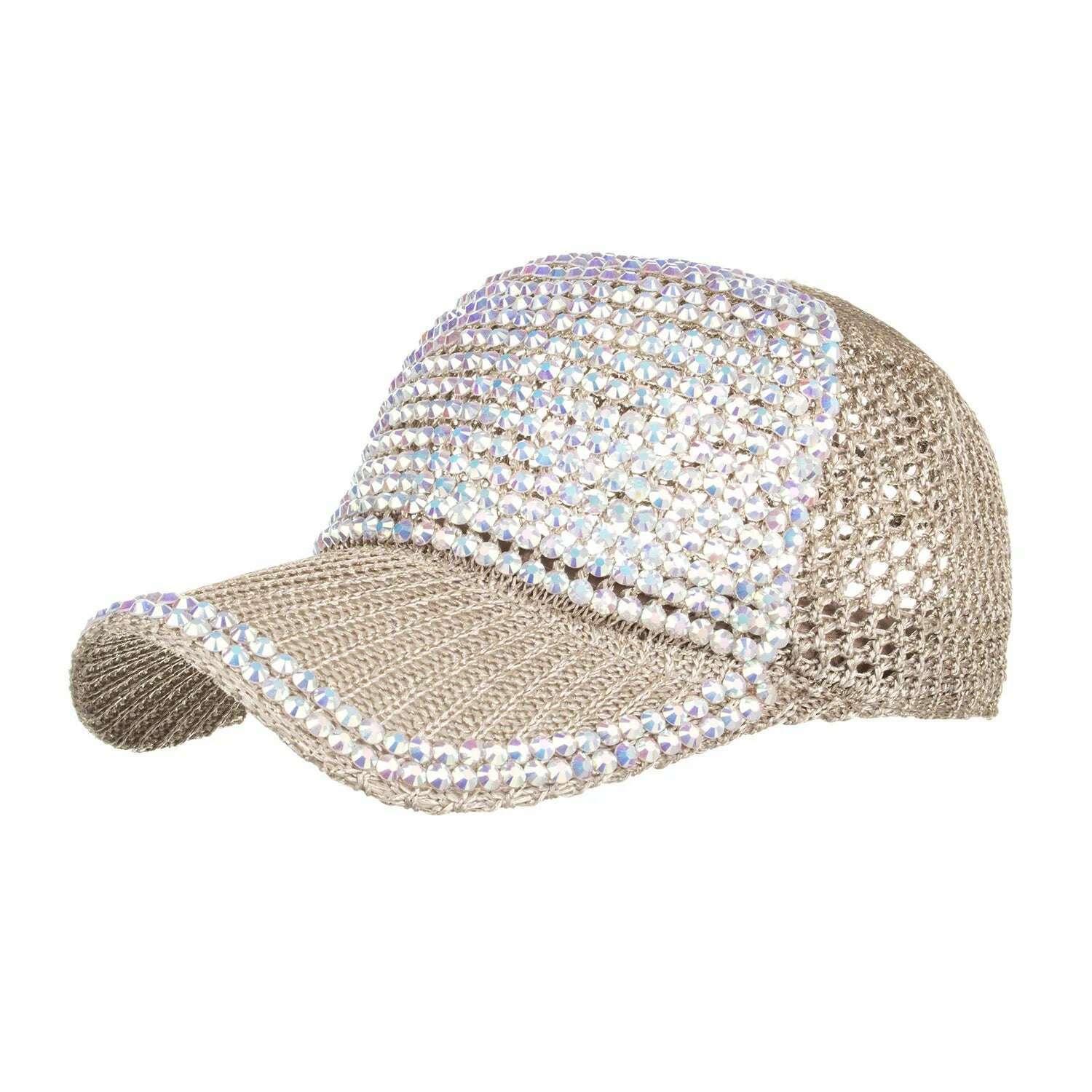 Rhinestone fedora Jazz Hats Cowboy Hat For Women And Men Double-sided Color Cap Red With Black diamond fedora Wholesale 2021 - KIMLUD