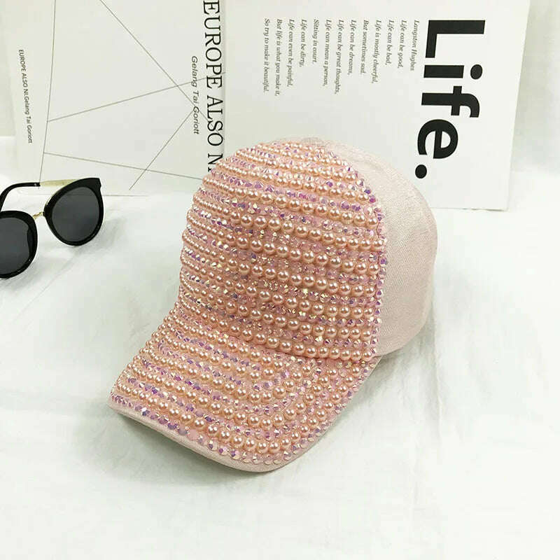 Rhinestone fedora Jazz Hats Cowboy Hat For Women And Men Double-sided Color Cap Red With Black diamond fedora Wholesale 2021 - KIMLUD