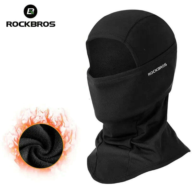 ROCKBROS Winter Ski Face Scarf Face Mask Cycling skiing running sport Training Balaclava Winderproof Bicycle Accessory - KIMLUD