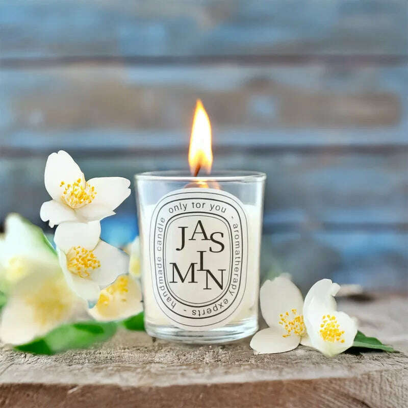 Romantic Transparent Scented Fragrance Candle Light Gift Scented Aromatic Candles Guest Gift Candles Wedding Candles Candle Jar - KIMLUD