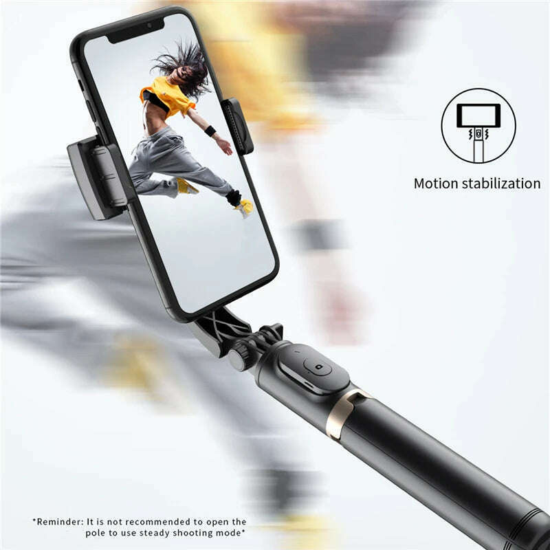 KIMLUD, Roreta 2023 NEW Gimbal Stabilizer Selfie Stick Foldable Wireless Tripod with Bluetooth Shutter Monopod for IOS Android, KIMLUD Womens Clothes