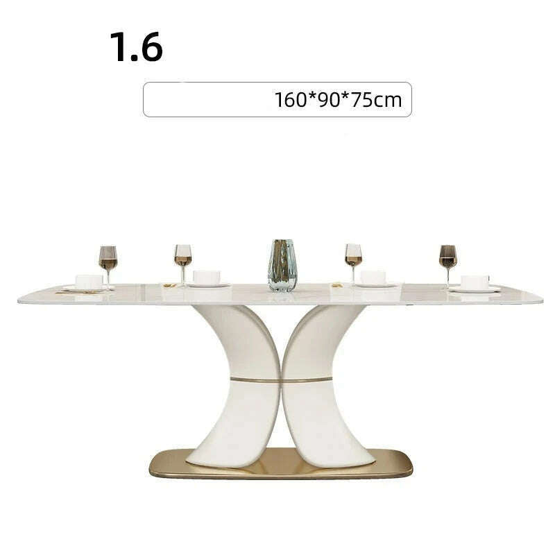 KIMLUD, Round Kitchen Dining Tables Conference Side Restaurant Living Room Dining Tables Mobiles Mesa De Cozinha Minimalist Furniture, 1.6M, KIMLUD APPAREL - Womens Clothes