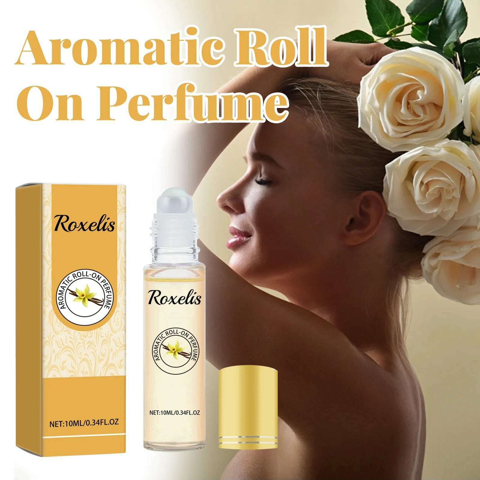 KIMLUD, Roxelis Ball Bearing Perfume Natural light fragrance Arab Perfumes Body Wrist Unique Fragrance Elegant Release Charm 0.34 OZ, KIMLUD Womens Clothes