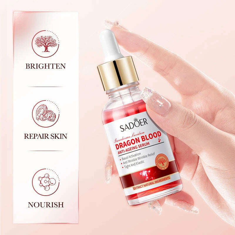 KIMLUD, Royal Dragon Blood Serum Placenta Rejuvenation Moisturizing Smoothing Facial Firming Essence Improve Roughness Beauty Cosmetic, KIMLUD Womens Clothes