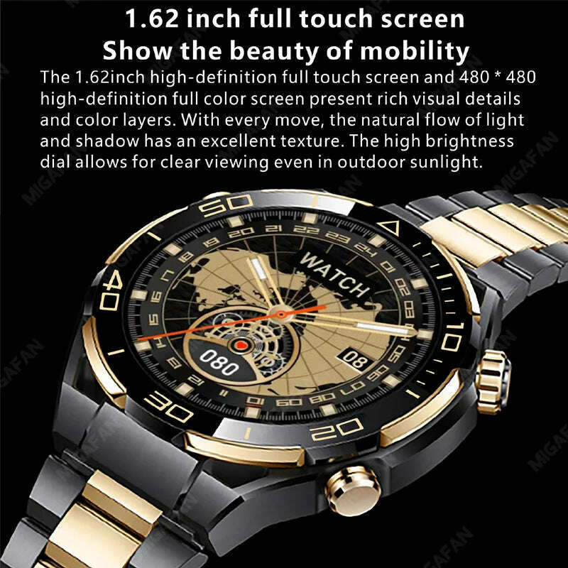 KIMLUD, S30 Max Smart Watch 4GB ROM Photo Album Music Gesture Control NFC Compass Heart Rate for Huawei Watches Ultimate Smartwatch Men, KIMLUD Womens Clothes