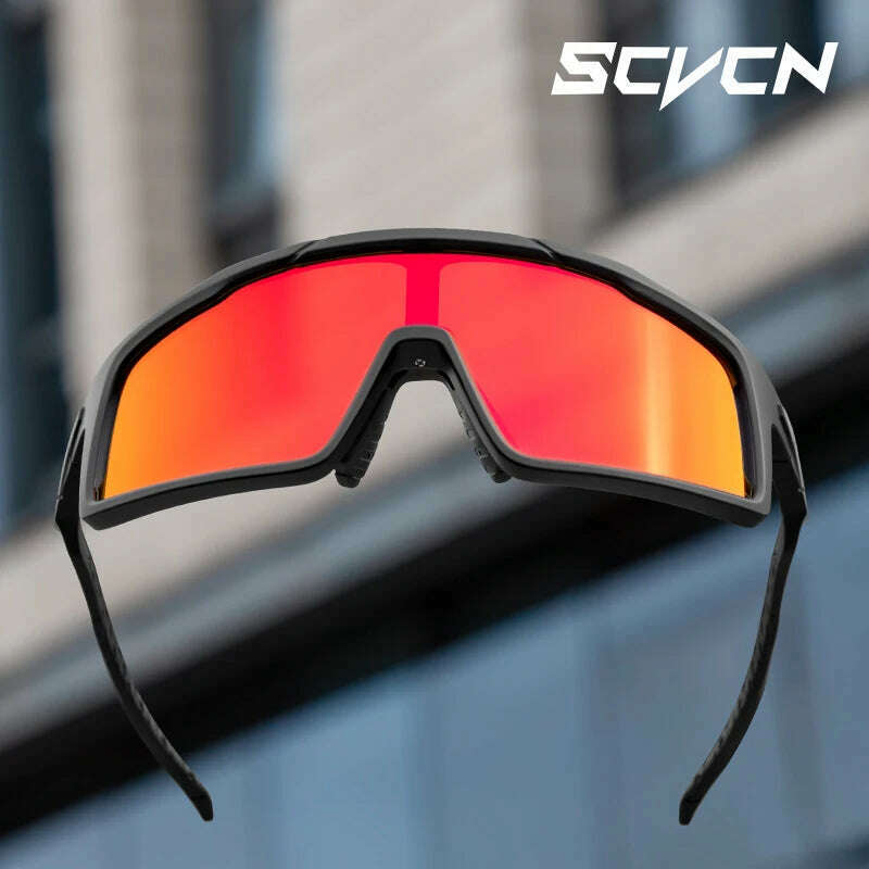 KIMLUD, SCVCN Cycling Glasses Man Cycling Sunglasses UV400 Bicycle Eyewear Outdoor Bike Goggles Woman Dark Glasses Sports MTB Eyepieces, KIMLUD Womens Clothes