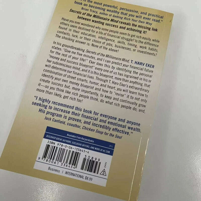 Secrets of the Millionaire Mind By T. Harv Eker Mastering the Inner Game of Wealth Financial Enlightenment Education Book - KIMLUD