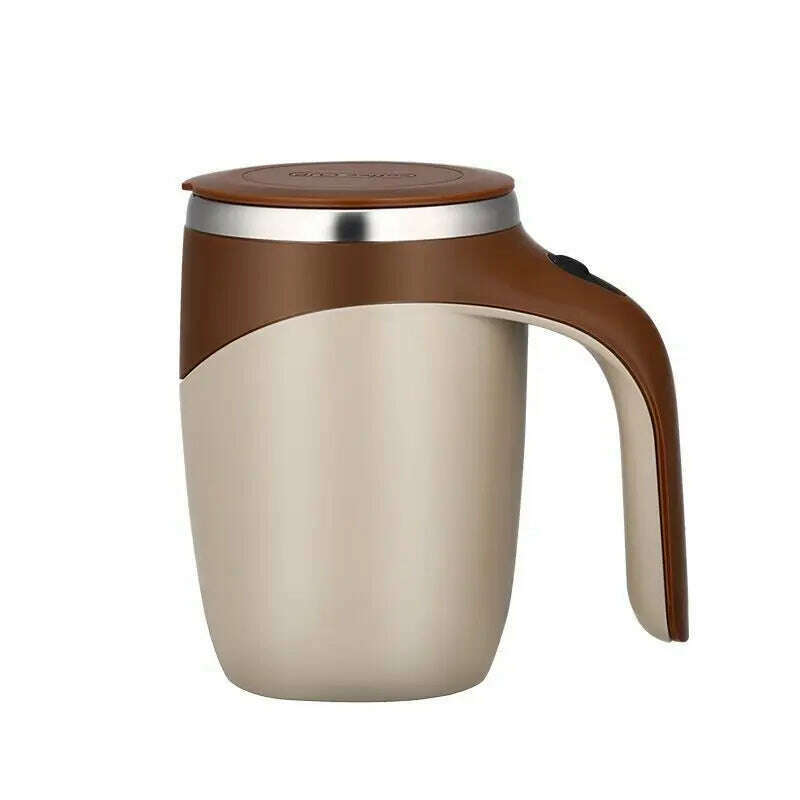 KIMLUD, Self Stirring Milk Fruits Mixing Cup New 380ml Automatic Magnetic Coffee Mug Electric Stainless Steel Lazy Rotating Water Bottle, Coffee / israel / USB charge type, KIMLUD APPAREL - Womens Clothes