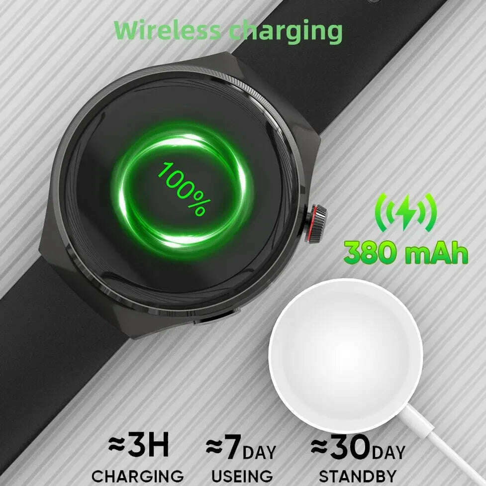 KIMLUD, SENBONO AMOLED 466*466 HD Screen Heart Rate Bluetooth Call Wireless Charging Smartwatch 2024 APP GPS Tracker NFC Smart Watch Men, KIMLUD Womens Clothes