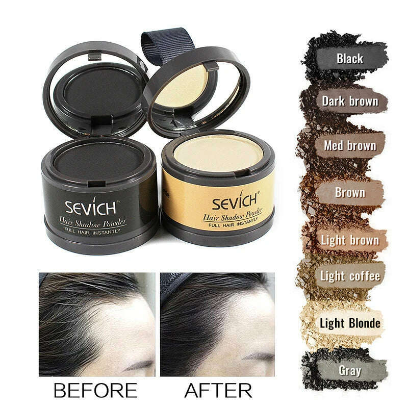 Sevich 8 color Hair Shadow Powder Repair Hair Shadow Hair line Modified Hair Concealer Natural Cover Instant Hair Fluffy Powder - KIMLUD