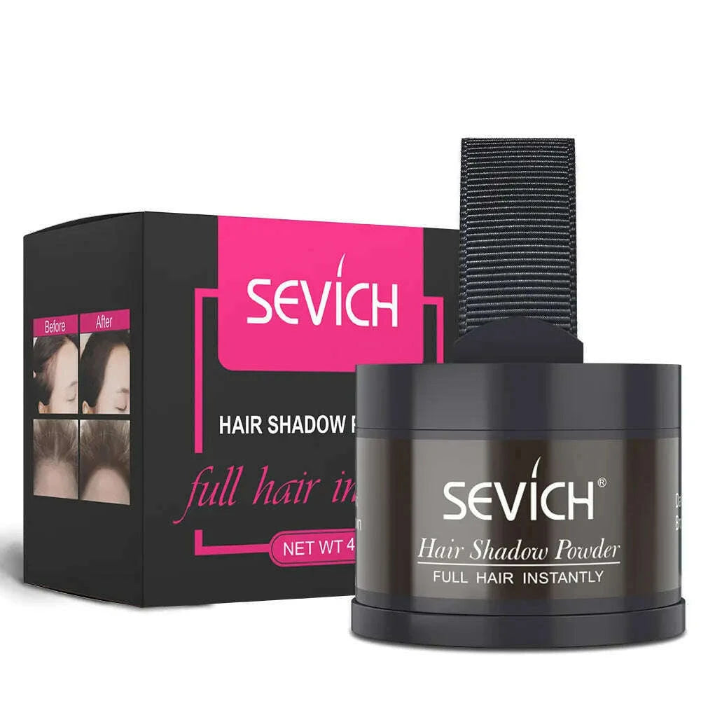 SEVICH Beard Hair Shadow Powder Beard Root Cover Up Concealer Fill In Thinning Instantly Modify Beard Fluffy Powder 13 Color 4g - KIMLUD