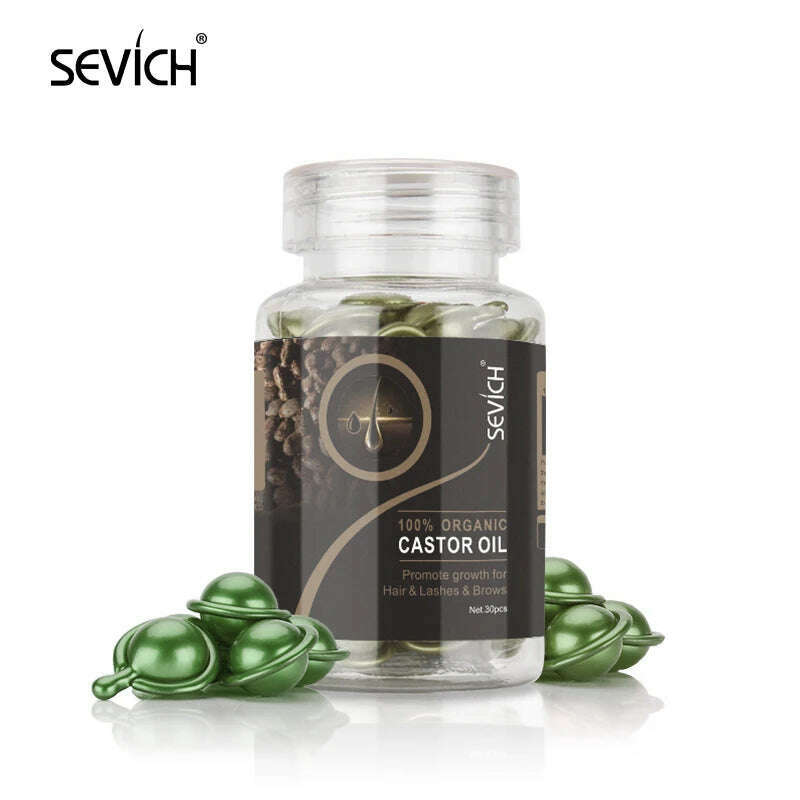 Sevich Mix Hair Vitamin Capsule 30pcs/bottle Keratin Repair Damaged Hair Complex Oil Moroccan Anti-hair Loss Products Hair Care - KIMLUD