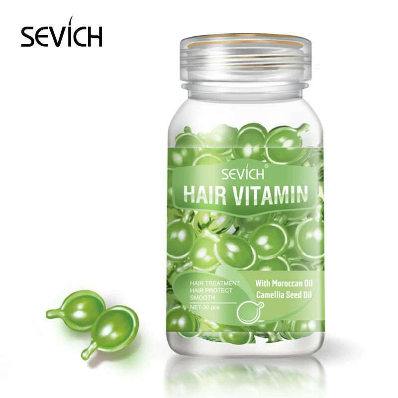 Sevich Mix Hair Vitamin Capsule 30pcs/bottle Keratin Repair Damaged Hair Complex Oil Moroccan Anti-hair Loss Products Hair Care - KIMLUD