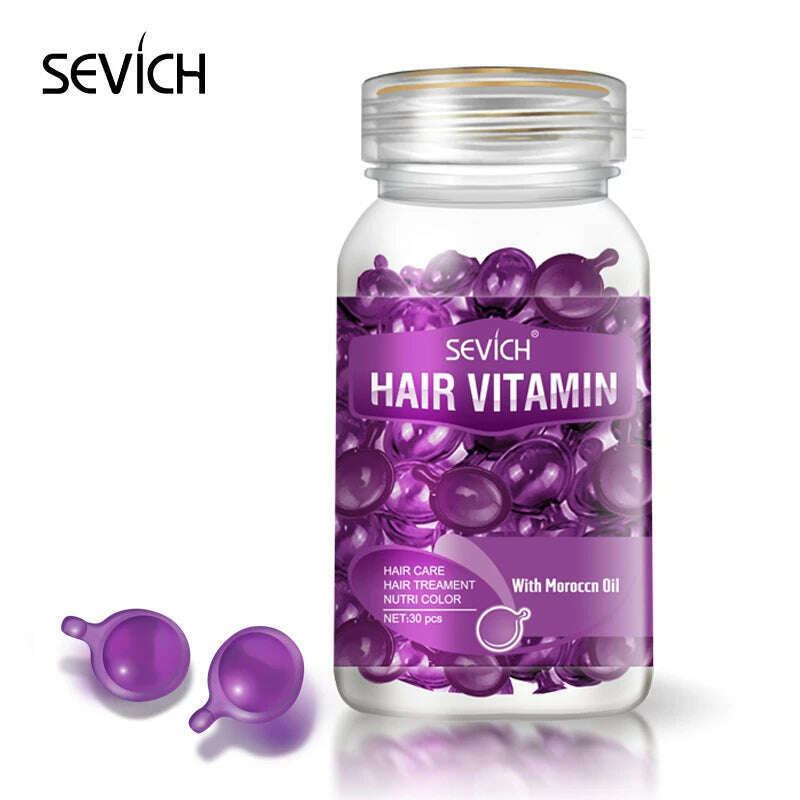 Sevich Moroccan Treatment Oil For Dry Hair Nourishing & Scalp Treatments Hair Vitamin Keratin Complex Oil Capsule Hair Serum - KIMLUD