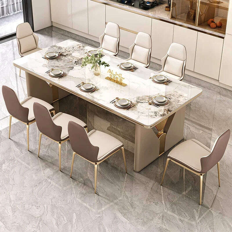 KIMLUD, Side Console Dining Tables Center Reception Wall Modern Dining Tables Restaurant Room Articulos Para El Hogar Salon Furniture, KIMLUD Womens Clothes