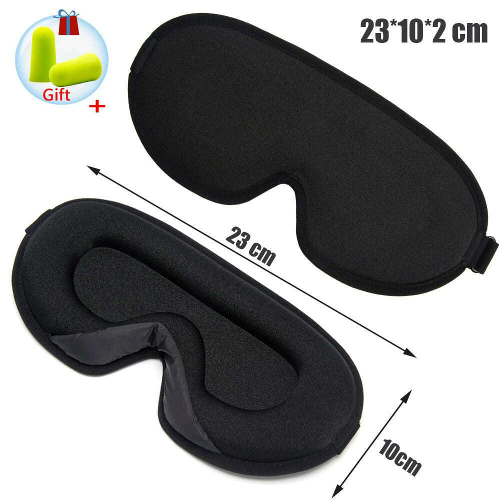 KIMLUD, Silk Sleeping Mask Soft Smooth Sleep Mask For Eyes Travel Shade Cover Rest Relax Sleeping Blindfold Eye Cover Sleeping Aid, A-Black(Silk Mask), KIMLUD APPAREL - Womens Clothes