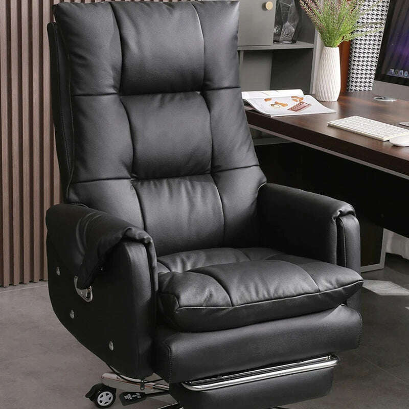 KIMLUD, Simplicity Leather Office Chairs Meeting Swivel Modern Computer Office Chairs Ergonomic Boss Office Furniture Bureaustoel LLOC, KIMLUD Womens Clothes