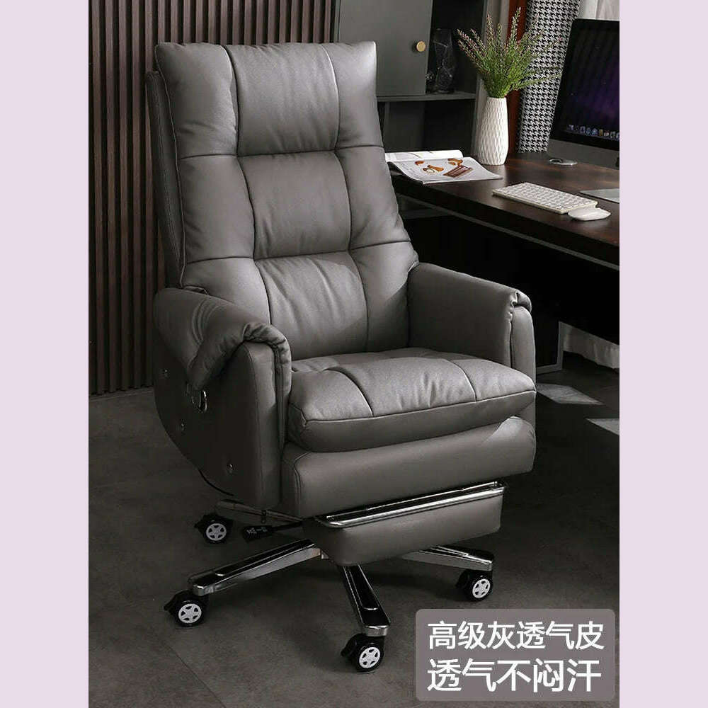 KIMLUD, Simplicity Leather Office Chairs Meeting Swivel Modern Computer Office Chairs Ergonomic Boss Office Furniture Bureaustoel LLOC, style2-PU Leather, KIMLUD APPAREL - Womens Clothes