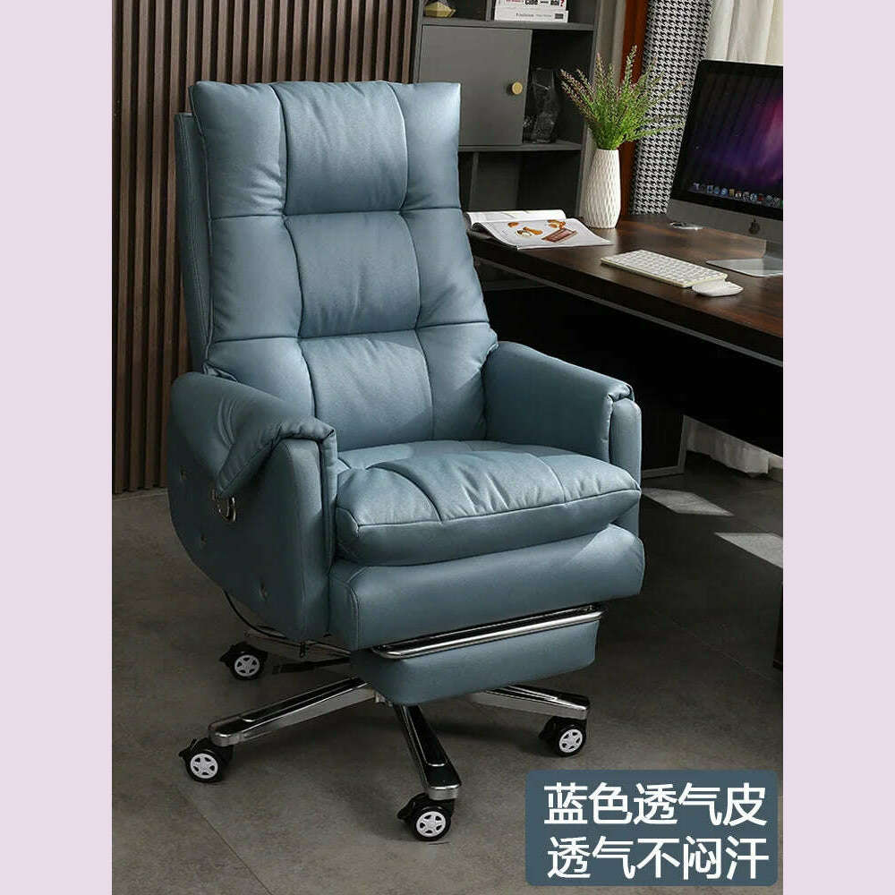 KIMLUD, Simplicity Leather Office Chairs Meeting Swivel Modern Computer Office Chairs Ergonomic Boss Office Furniture Bureaustoel LLOC, style4-PU Leather, KIMLUD APPAREL - Womens Clothes