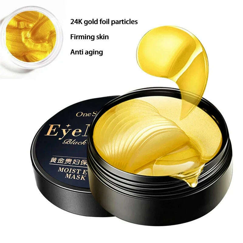 KIMLUD, Skincare Products 24K Gold Hyaluronic Acid Eye Mask Remove Dark Eye Circles Collagen Eye Patches Korean Face Care Product, 24K Gold Eye Mask / CHINA, KIMLUD APPAREL - Womens Clothes