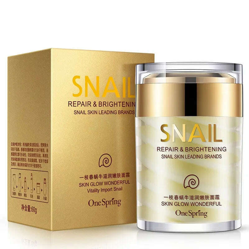 KIMLUD, Skincare Set Snail Cream Collagen Cream Anti Aging Whiten Skin Face Cream Fade Dark Eye Circles Remove Eye Bags Eye Serum, Snail Face Cream, KIMLUD APPAREL - Womens Clothes