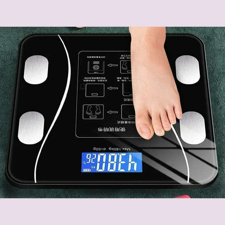 KIMLUD, Smart Bluetooth Measurement Height Weight Weight Scale Multi-functional Human Electronic Scale Home Professional Fat, KIMLUD Womens Clothes