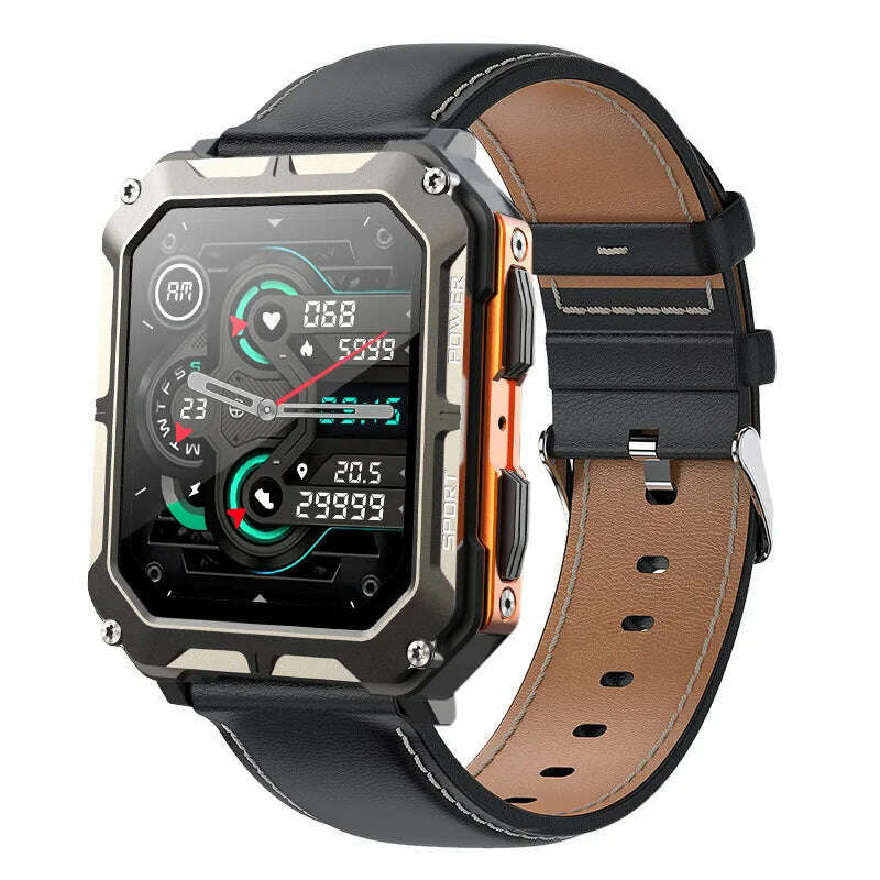 Smart Watch C20 PRO 1.83 Inch Men Music BT Call Outdoor Sports Fitness Tracker Heart Rate Blood Pressure Smartwatch - KIMLUD