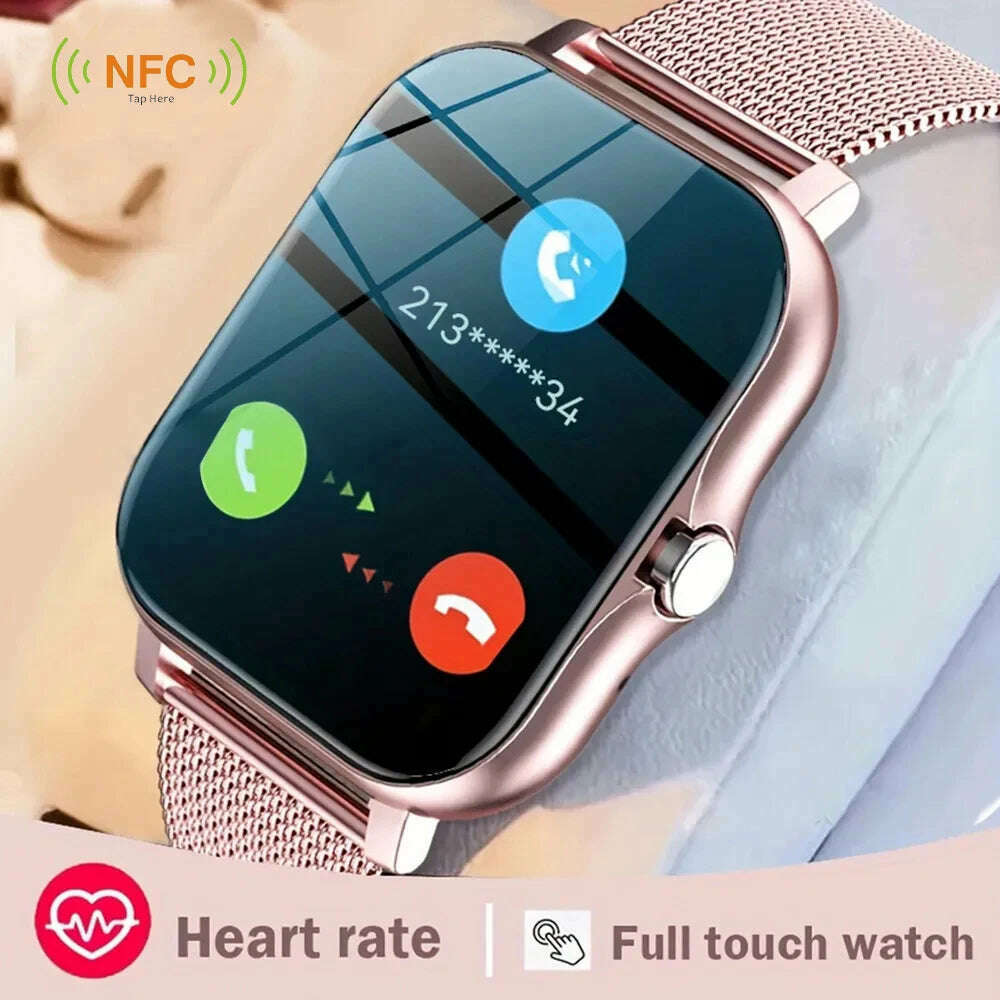 KIMLUD, Smart Watch For Men Women Gift For Xiaomi Full Touch Screen Sport Fitness Watches BT Call Digital Smartwatch Wristwatch 2024 New, KIMLUD Womens Clothes